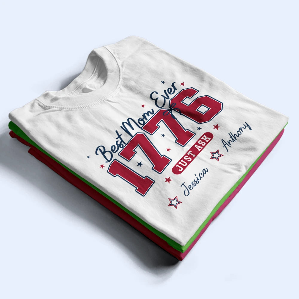 Gift For Mother, Independence Day, Happy - Stars & Stripes #1 Mom - Personalized T Shirt