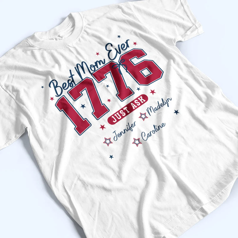 Gift For Mother, Independence Day, Happy - Stars & Stripes #1 Mom - Personalized T Shirt