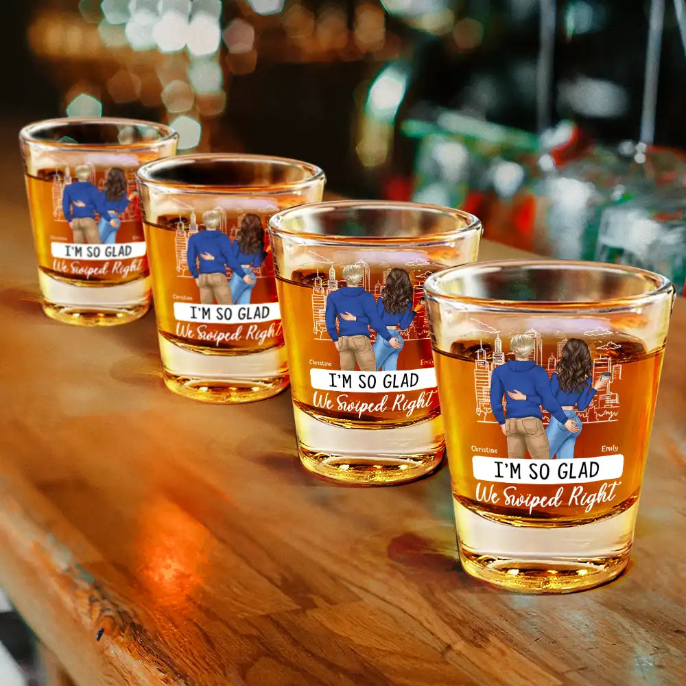 Gift For Couples,Gift For Husband,Gift For Wife,Gift For Boyfriend,Gift For Girlfriend,Funny - Started With A Message Couples - Personalized Shot Glass