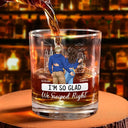 Gift For Couples,Gift For Husband,Gift For Wife,Gift For Boyfriend,Gift For Girlfriend,Funny - Started With A Message Couples - Personalized Whiskey Glass