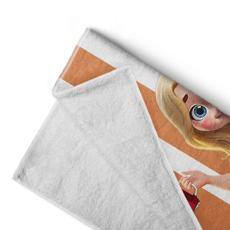 Happy, Summer, Beach, wimming, Poolside, Gift For Yourself, Gift For Women, Gift For Men, Gift For Bestie - Summer Is Calling Vacation 3D Cartoon - Personalized Beach Towel