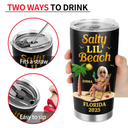 Travel,Summer,Beach,Gift For Bestie,Gift For Sibling,Gift For Yourself - Sun Sand And A Drink In My Hand Vacation - Personalized Tumbler