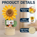 Mom - Daughters (Adult), Gift For Mother, Gift For Daughter, Love - Sunflower Sometimes You Forget You Are Awesome - Personalized Crochet Plant Pot