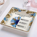 Gift For Yourself, Gift For Women, Gift For Grandma, Love - Sunflower Title World Full Of Grandmas - Personalized Ring Dish