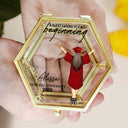 Graduation - Sweet Ending To A New Beginning - Personalized Glass Jewelry Box
