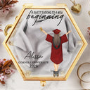 Graduation - Sweet Ending To A New Beginning - Personalized Glass Jewelry Box
