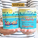 Swimming Pool Flamingo Bestie Choose For Ourselves Custom Mug, Bestie, Best Friend Gift