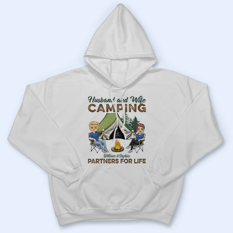 Partenaires de camping pour la vie - Cadeau couple - T-shirt personnalisé