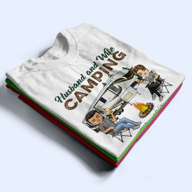 Partenaires de camping pour la vie - Cadeau couple - T-shirt personnalisé