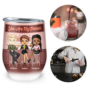 Le travail nous a fait boire des verres entre collègues - Cadeau BFF Bestie - Verre à vin personnalisé