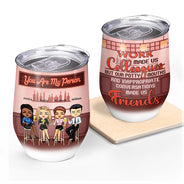Le travail nous a fait boire des verres entre collègues - Cadeau BFF Bestie - Verre à vin personnalisé