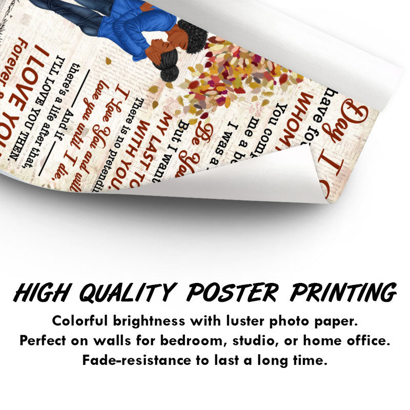 The Day I Met You - Gift For Couples - Personalized Custom Poster