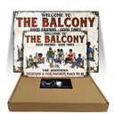 Patio Bar Together Is Our Favorite Place To Be Family - Backyard Sign - Personalized Custom Classic Metal Signs