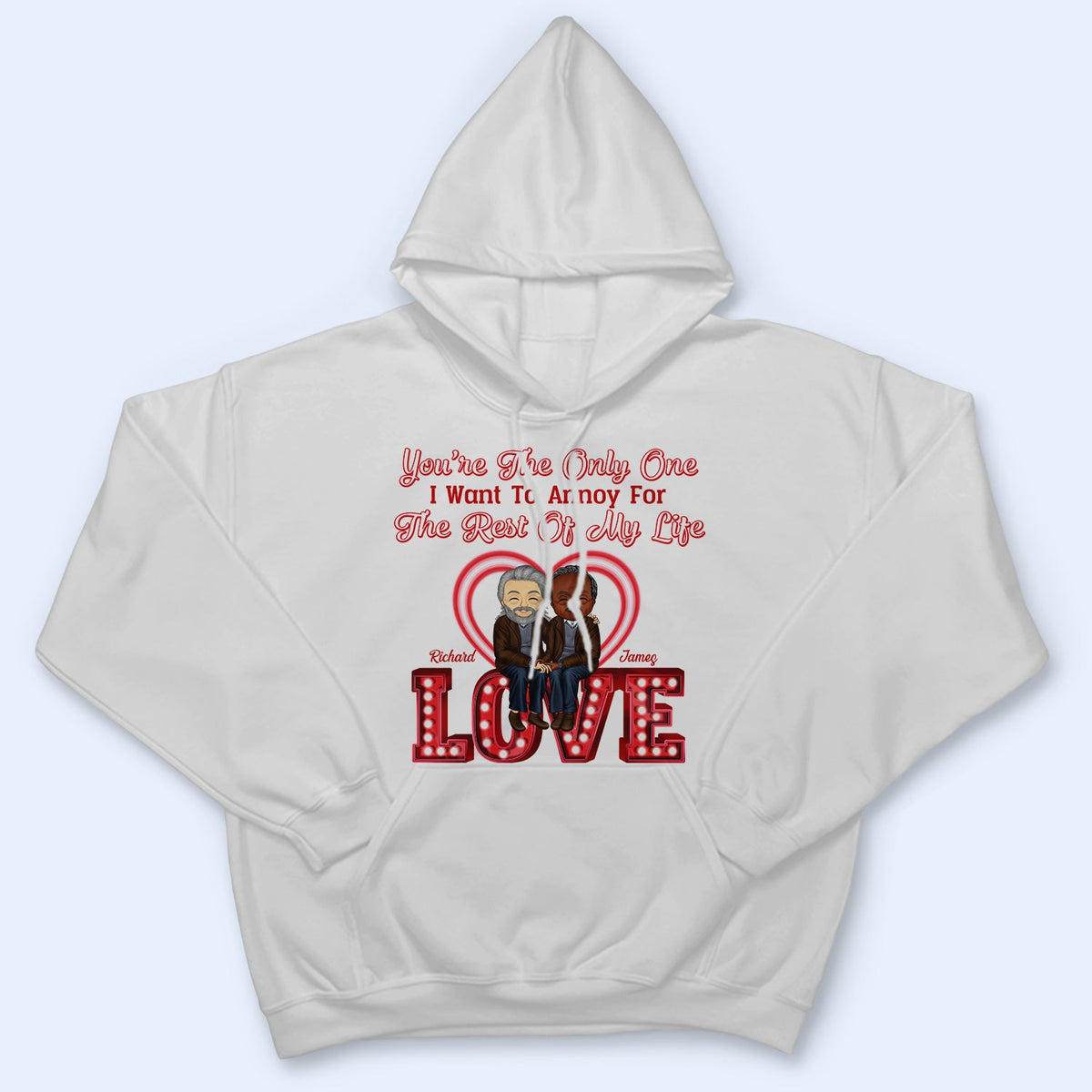 On s'ennuie depuis des années et on continue à être forts - Cadeau d'anniversaire pour conjoint, amant, mari, femme, petit ami, petite amie, couple - T-shirt personnalisé