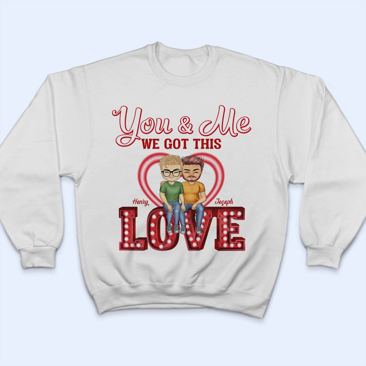 On s'ennuie depuis des années et on continue à être forts - Cadeau d'anniversaire pour conjoint, amant, mari, femme, petit ami, petite amie, couple - T-shirt personnalisé