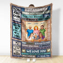 When You Need A Hug Hold This Tight - Birthday, Loving Gift For Mom, Mother, Grandma, Grandmother - Personalized Custom Fleece Blanket