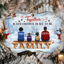 Toute la famille Le plus beau cadeau que nos parents nous ont offert, c'était l'un à l'autre - Cadeau commémoratif de Noël pour frères et sœurs, parents - Ornement en bois médaillon personnalisé