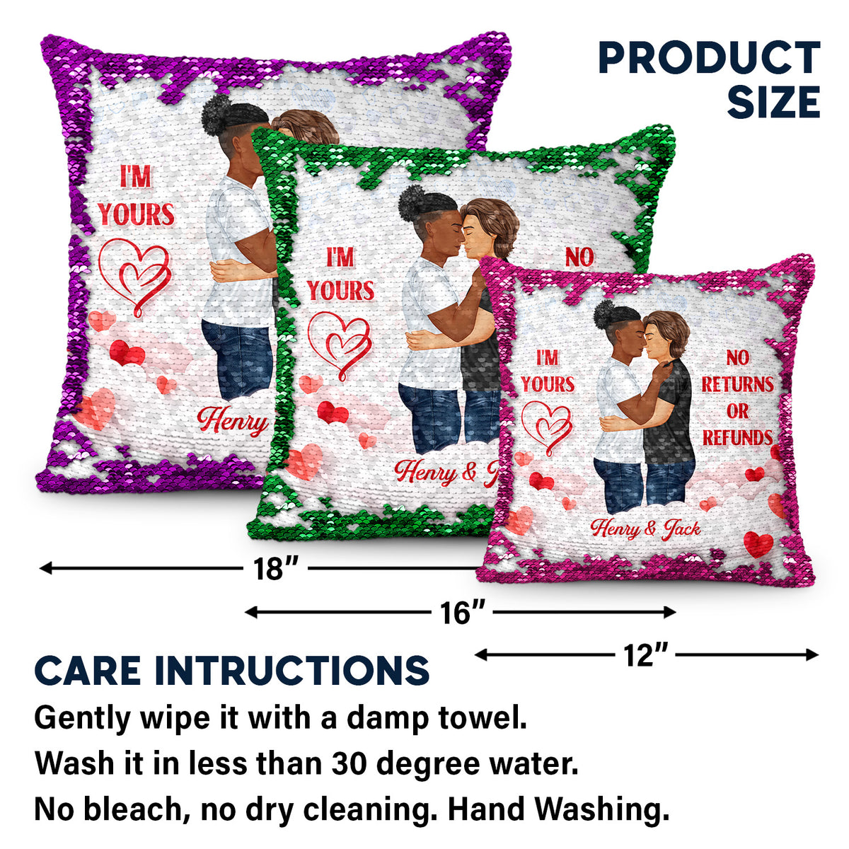 Can you hotsell wash sequin pillows