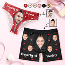 Custom Photo Property Of - Anniversary, Funny Gift For Spouse, Husband, Wife - Personalized Couple Matching Underwear Briefs