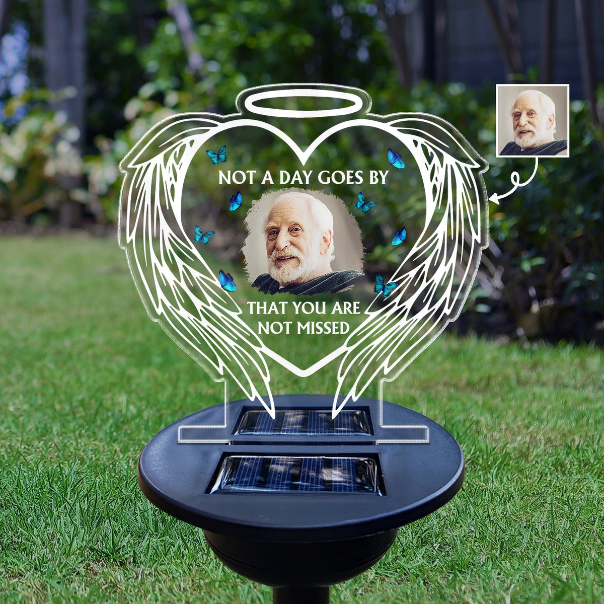 Custom Photo Not A Day Goes By That You Are Not Missed - Memorial Gift ...