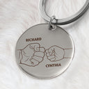 This Daddy Belongs To - Gift For Dad, Father, Grandpa - Personalized Keyring