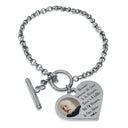 Custom Photo I'll Carry You - Memorial Gift For Family, Siblings, Friends, Dog Lovers, Cat Lovers - Personalized Heart Bracelet