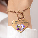 Custom Photo A Big Piece Of My Heart - Memorial Gift For Family, Siblings, Friends, Dog Lovers, Cat Lovers - Personalized Heart Bracelet