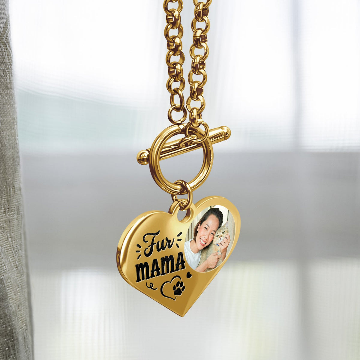 Custom Photo Best Dog Mom Ever - Gift For Dog Lovers, Cat Lovers - Personalized Heart Bracelet