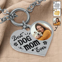 Custom Photo Best Dog Mom Ever - Gift For Dog Lovers, Cat Lovers - Personalized Heart Bracelet