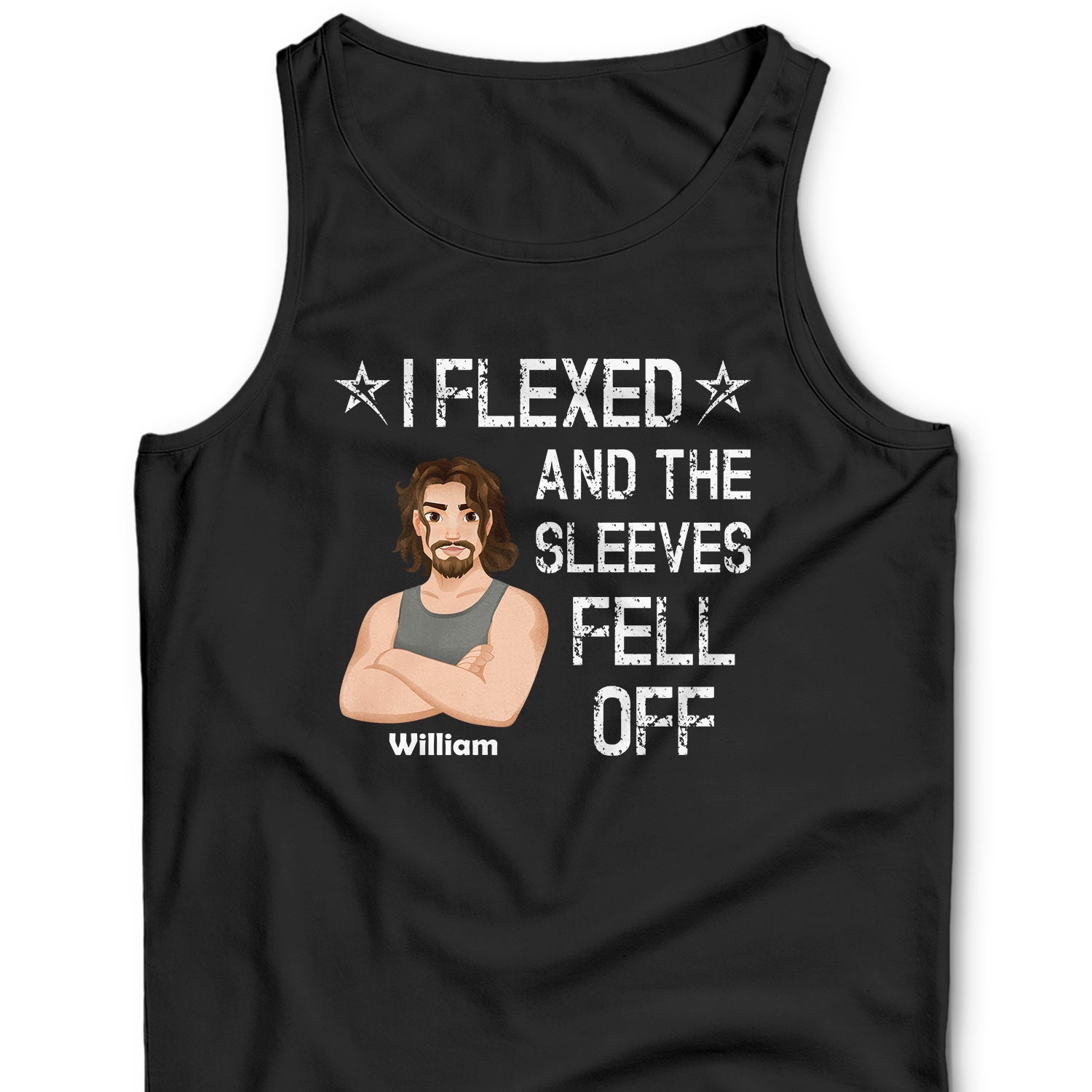 I Flexed And The Sleeves Fell Off - Funny Gift For Dad, Mom, Gym Lover - Personalized Unisex Tank Tops