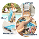 And She Lived Happily Ever After Loves Dogs Cats - Personalized Beach Towel