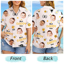 Trophée photo personnalisé « Meilleur papa de tous les temps » - T-shirt hawaïen personnalisé