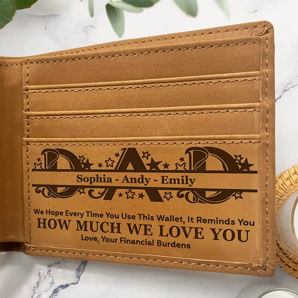 We Hope It Reminds You How Much We Love You - Personalized Bifold Wallet