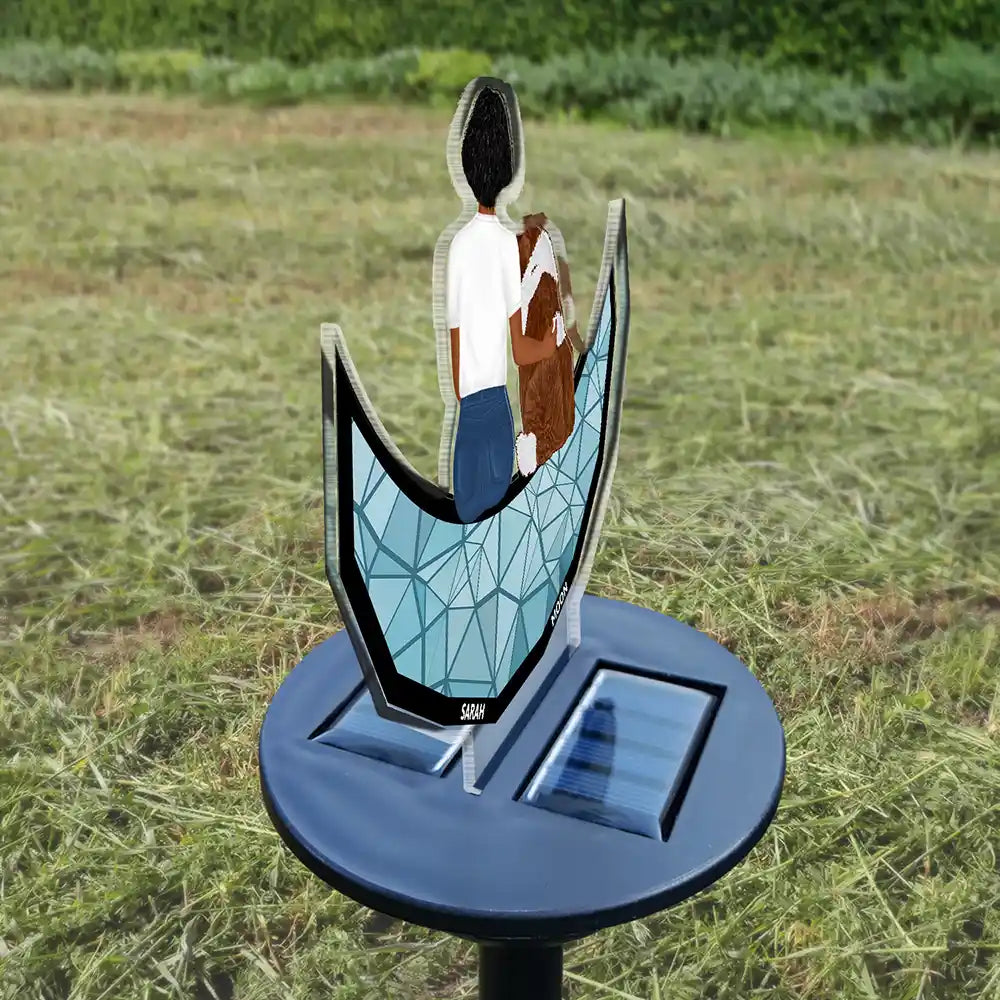 A Man And His Dog A Bond That Can't Be Broken - Personalized Solar Light