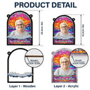 Custom Photo In Loving Memory Family Memorial Mom Grandma - Personalized Window Hanging Suncatcher Ornament