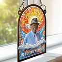 Custom Photo In Loving Memory Family Memorial Dad Grandpa - Personalized Window Hanging Suncatcher Ornament