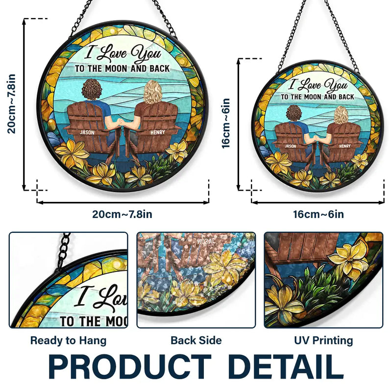 You & Me We Got This Couple - Personalized Stained Glass Window Hanging Suncatcher