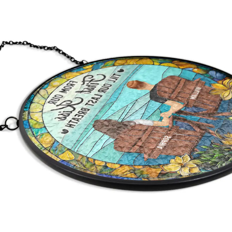 You & Me We Got This Couple - Personalized Stained Glass Window Hanging Suncatcher