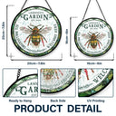 And Find My Soul Garden Floral Art - Personalized Stained Glass Window Hanging Suncatcher