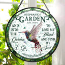 And Find My Soul Garden Floral Art - Personalized Stained Glass Window Hanging Suncatcher