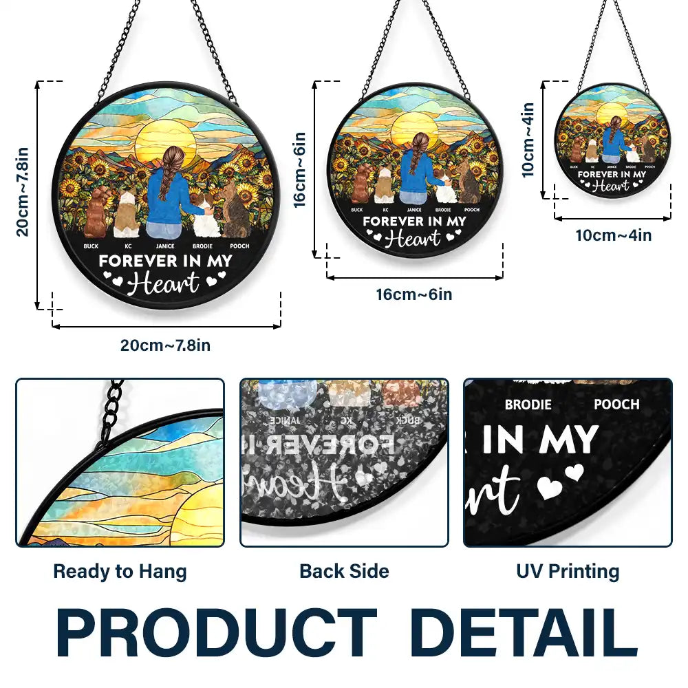 A Bond That Can't Be Broken Dog - Personalized Stained Glass Window Hanging Suncatcher