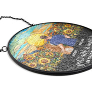 A Bond That Can't Be Broken Dog - Personalized Stained Glass Window Hanging Suncatcher
