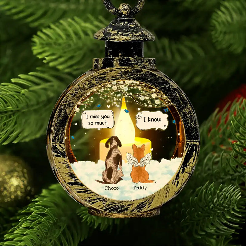 Pet Lovers - They Still Talk About You Pet Memorial - Personalized Candlelight Lantern Ornament