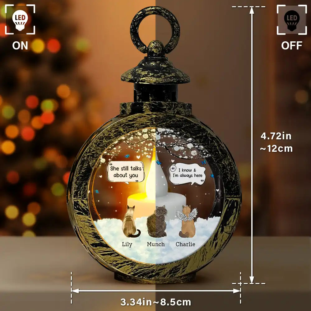 Pet Lovers - They Still Talk About You Pet Memorial - Personalized Candlelight Lantern Ornament
