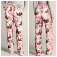 Gift For Couples, Gift For Wife, Gift For Husband - Custom Photo I Love My Wife Full Heart - Personalized Pajama Pants