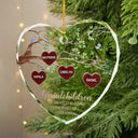 Gift For Grandparents - Grandkids Make Life More Grand Tree Of Hearts Grandma Grandpa - Personalized Glass Ornament