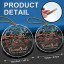 Gift For Grandparents - Grandkids Make Life More Grand Tree Of Hearts Grandma Grandpa - Personalized Glass Ornament
