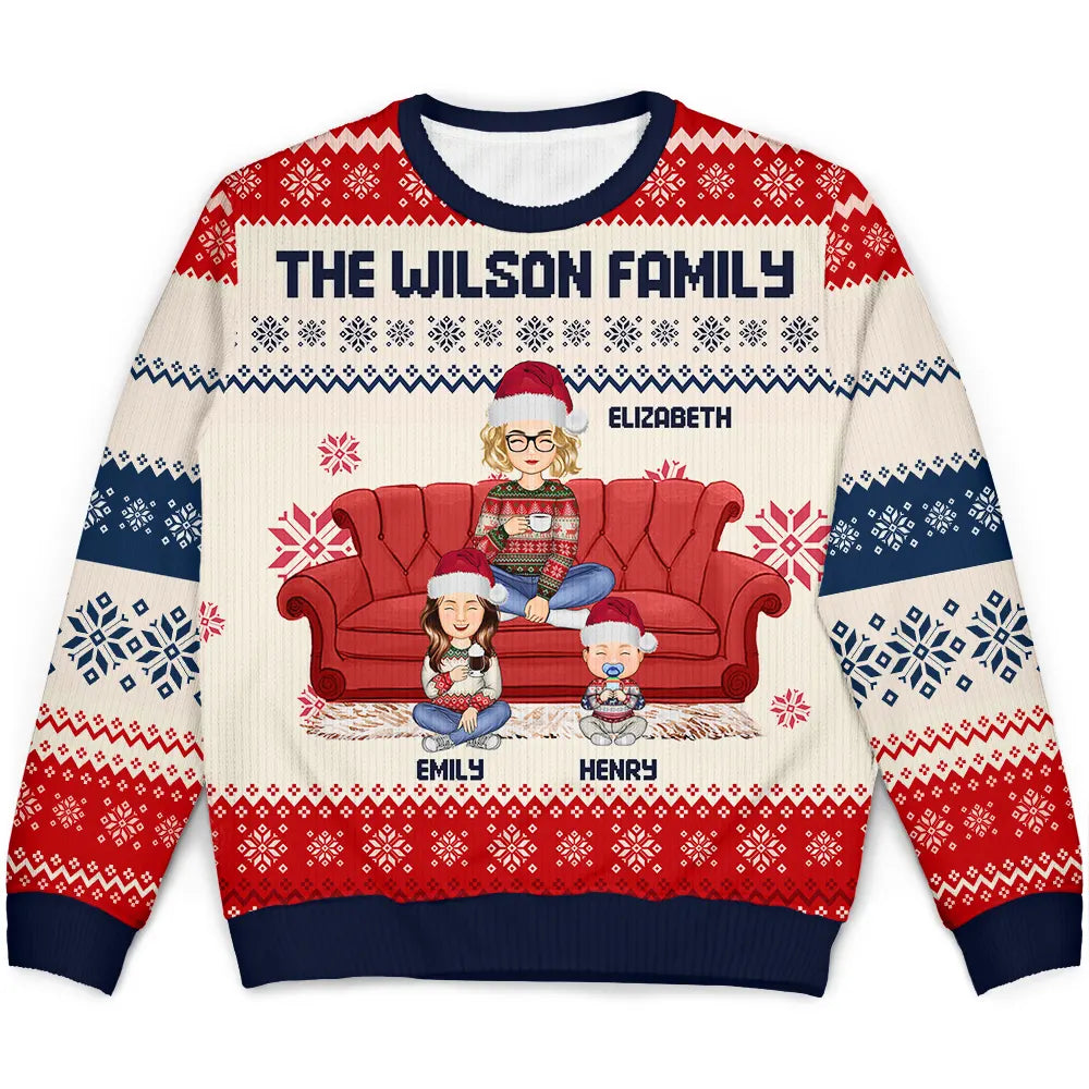 Ugly christmas sweater for mom dad and baby top