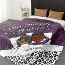 Gift For Couples, Gift For Husband, Gift For Wife, Gift For Boyfriend, Gift For Girlfriend - Couple Our Snuggle Blanket - Personalized Oversized Blanket