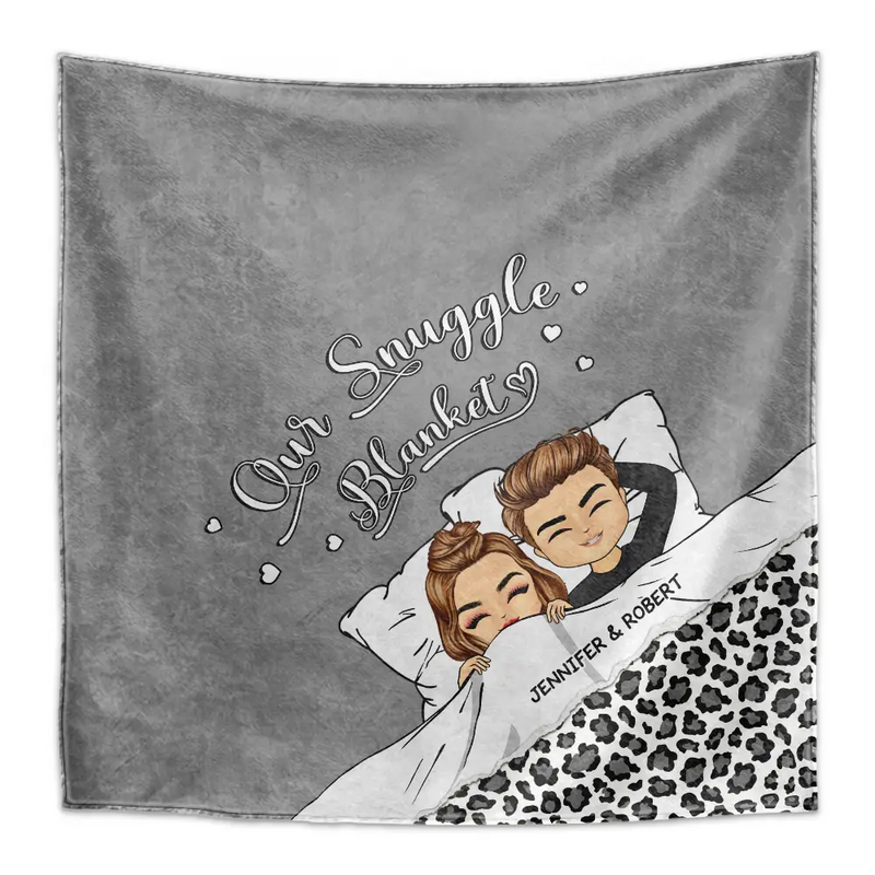 Gift For Couples, Gift For Husband, Gift For Wife, Gift For Boyfriend, Gift For Girlfriend - Couple Our Snuggle Blanket - Personalized Oversized Blanket